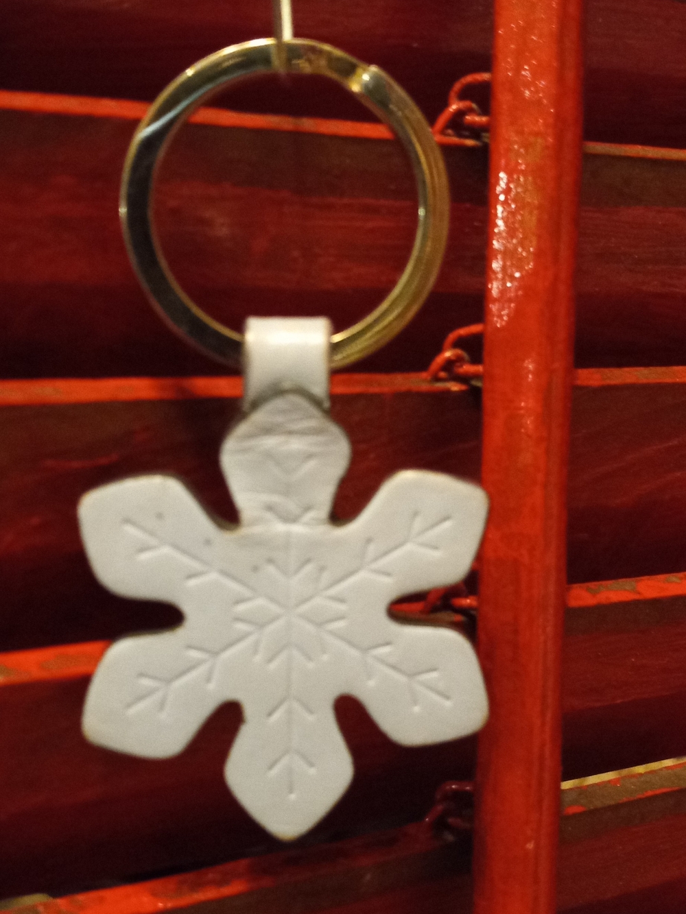 Coach Snowflake Keychain - Holiday Accent